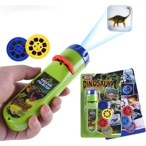 Parent-child Interaction Puzzle Early Education Luminous Toy Animal Dinosaur Child Slide Projector Lamp Kids Toys
