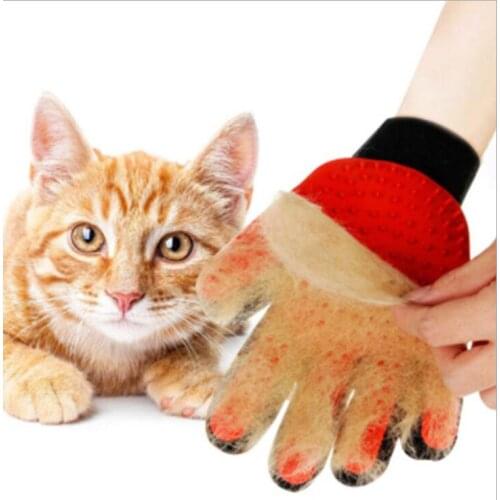 Pet glove cat grooming glove cat hair deshedding Brush Gloves Dog Comb for Cats Bath Clean Massage Hair Remover Brush