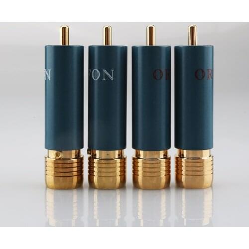 4pcs/lot Gold-plated HIFI RCA Plug Hi-end Ortofon Reference 8NX RCA Connectors