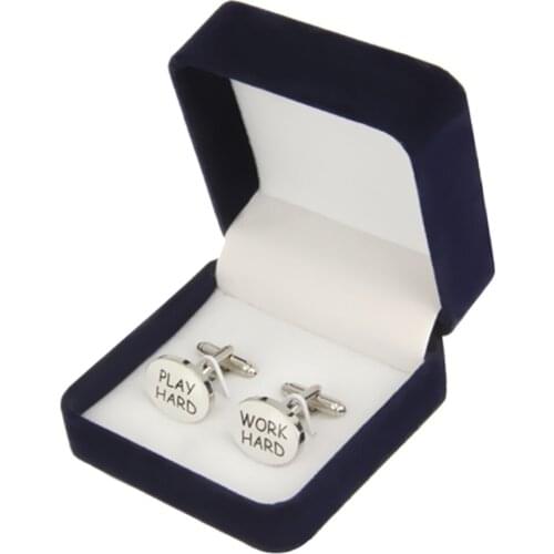 Prettyia Velvet Interior Cufflink Cuff Holder Links Storage Gift