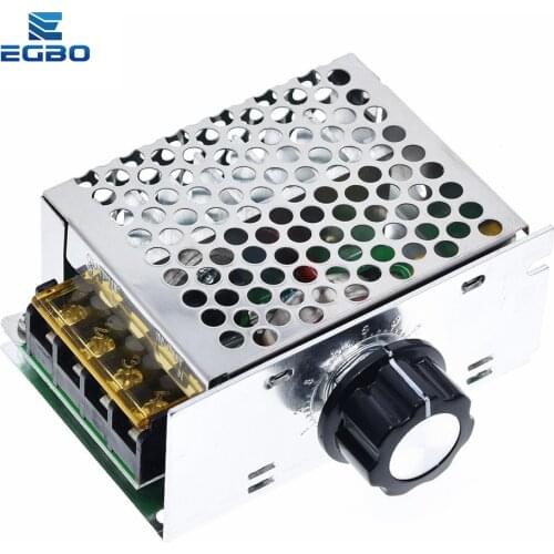 Professional Voltage Regulators 4000W 220V High Power SCR Speed Controller Electronics Voltage Regulator Governor Thermostat BS