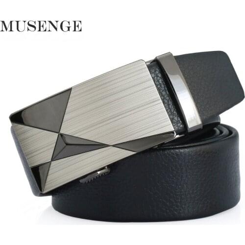MUSENGE Leather Men Belt Cinto Masculino Cinturones Hombre Ceinture Homme Designer Belts High Quality Vintage Mens Cowboy Waist