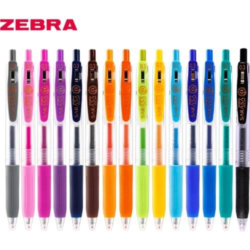 Japanese zebra SARASA press the color gel pen JJH15 water-based pen for taking notes, quick-drying hand account pen, candy color