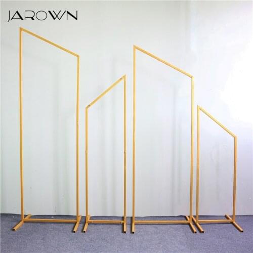 JAROWN Wedding Wrought Iron Screen Decoration Wedding Stage Background Decoration Geometric Square Arch Props Flower Stand