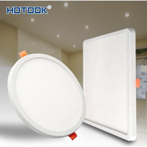 HOTOOK LED Panel Light 110V/220V Ultra Thin Open Hole Adjustable Lamp 10-23cm Recessed Indoor Round Square Downlight