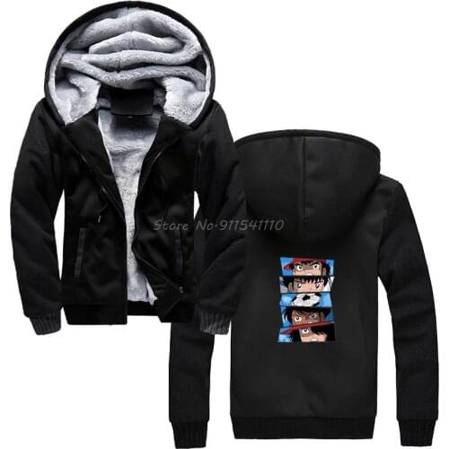 BALL IS LIFE Captain Tsubasa About Football Anime Hoodie Men Winter Thicken Keep Warm Hooded Hoodies Sweatshirt Streetwear
