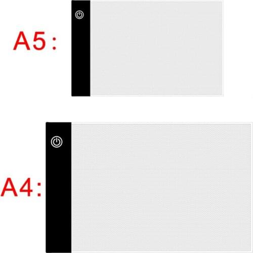 A3/A4/A5 Size Three Level Dimmable Led Light Pad,Tablet Eye Protection Easier for Diamond Painting Embroidery Tools Accessories