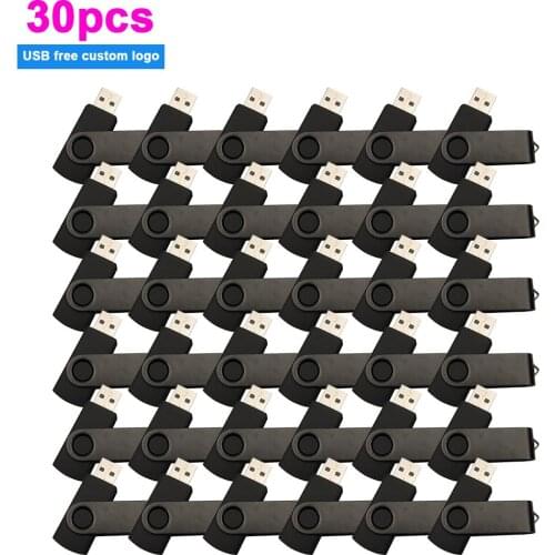 30pcs/lot Custom Logo UsbFlash Drives 64gb 128gb USB 2.0 8GB 16GB 32GB metal pen key usb disk flash memory card pendrive stick