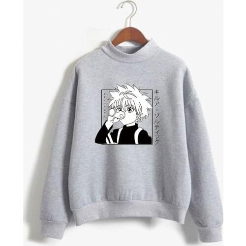 Janpanese Anime Hunter X Hunter Killua sweatershirt Women Girls Kpop Kawaii graphic Cute Cosplay Harajuku