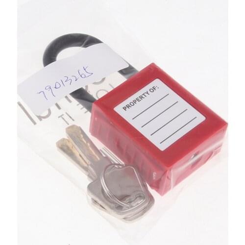 Safety Padlock Lockout Tagout Lock Insulated Keyed Different Padlock, PVC & Stainless Steel
