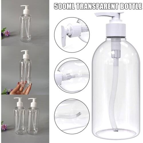 1/3 Pcs 500ml Refillable Shampoo Bottles Pump Bottles Conditioner Dispenser Empty for Bathroom Shower SCVD889