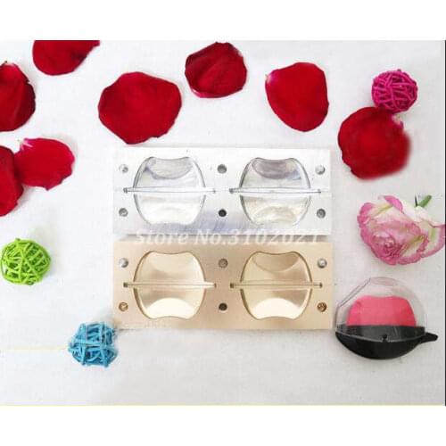 1pc Gold/Silver Aluminum Lipstick Tube Mould DIY Cosmetic Lip rouge Mold for Lazy Mouth Shaped Makeup Contianer New Beauty Tools