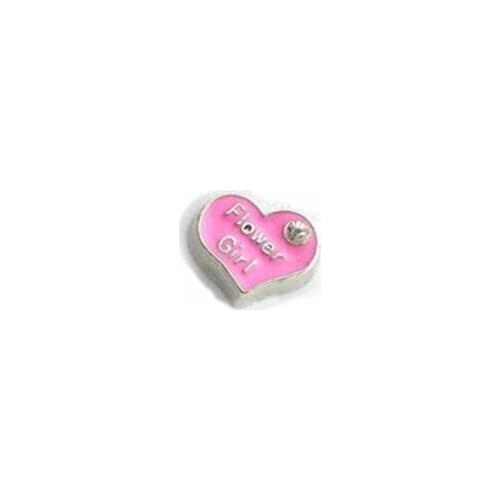 20PCS/lot Flower Girl Floating Locket Charms Fit For Magnetic Memory Floating Locket Jewelrys Making