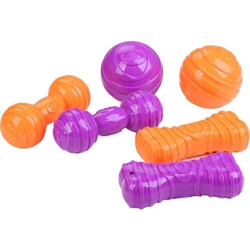 2020 Funny Pets Dog Training Interactive rainbow Ball Puppy Cat Ball Teeth Puppy Molar Chewing Treat Training Tooth Cleaning