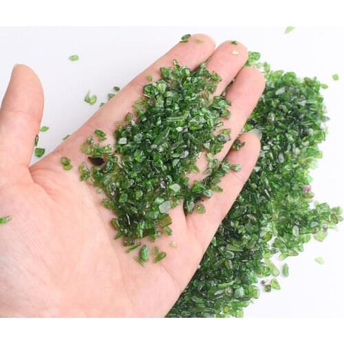 30g/pack Natural Genuine Raw Mineral Dark Green Chrome Diopside Nugget Free Form Rough Matte Gemstone Diy Healing Stone