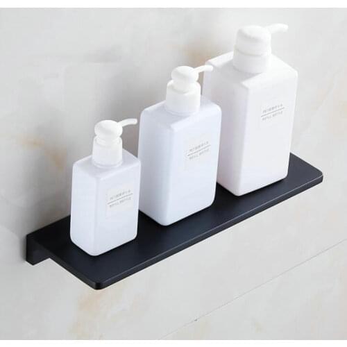 White Bathroom Shelves Single Tier Rack Shampoo Shelf Kitchen Shelf Bathroom Rack