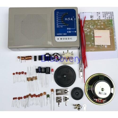 FM FM Radio Kit DIY Production of Parts Assembly Teaching and Training Electronic Tube Component Welding Practice