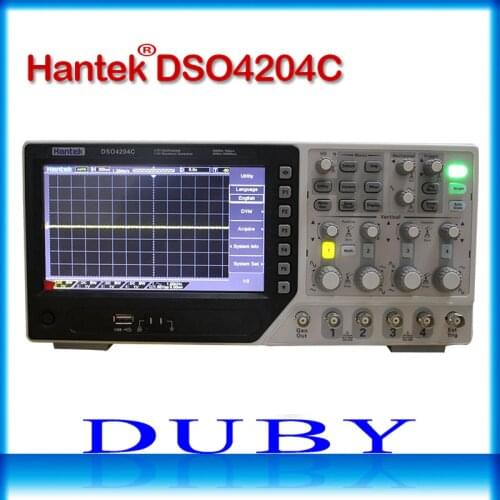 Hantek DSO4204C Digital Oscilloscope 200MHz bandwidth 4 Channels PC USB LCD Portable Osciloscopio Portatil Electrical Tools