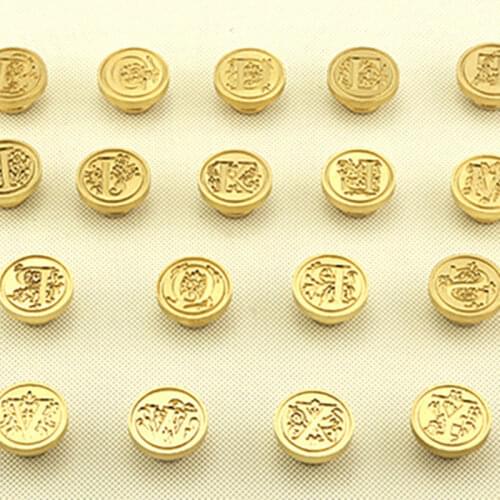 Tools Alphabet Sets Letter Ancient Kits Post Sealing Hobby Retro Gifts Wax Wood Classic Copper head Antique stempel Initial