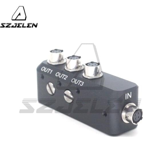 Power supply 3-way distributor,Hirose 4 pin female TO 3x Hirose 4 pin female power Three way splitter Camera power distributor