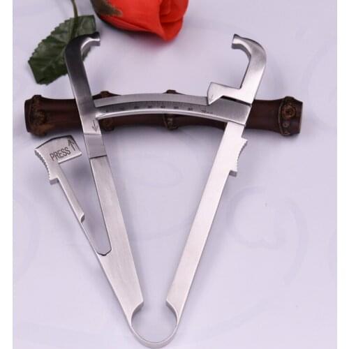 Fat Caliper skinfold thickness gauge body fat meter gold stainless steel measuring clamp body fat meter fat clamp