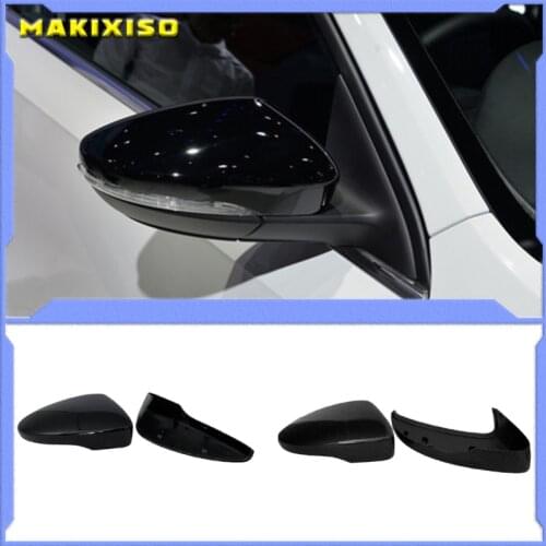 Mirror Caps For VW Golf 7 MK7 7.5 GTD R GTI MK6 6 Polo 6R 6C Scirocco Passat B7 Jetta MK6 Beetle Side Wing Mirror Covers E-GOLF
