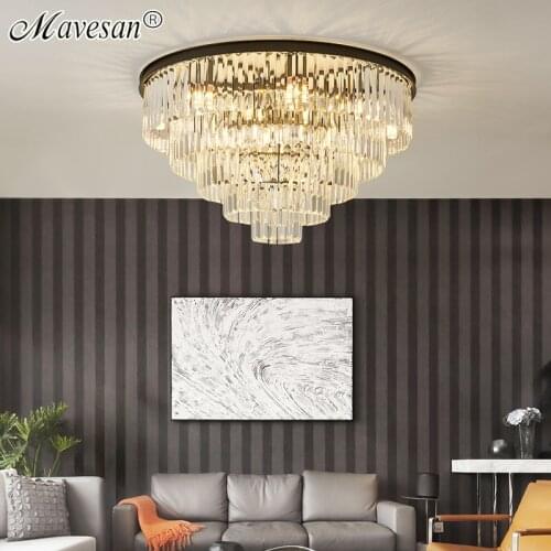 Modern New Luxury LED Crystal Chandelier Lighting For Living Room Loft Hanging Chain Nordic Gold Chandelier Bedroom Lamp люстры