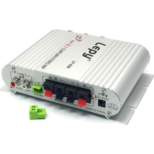 New Lepy LP-838 2.1 Chnnel Digital Stereo Audio Power Amplifier Mini Hifi Auto Sound with CE certificate for arcade game machine
