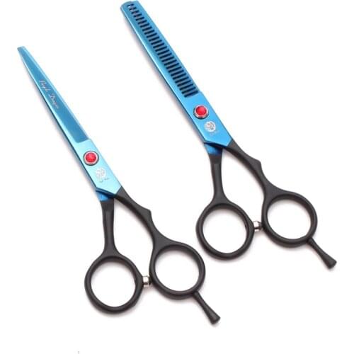 Hair Cutting Scissors 5.5" JP Steel Purple Dragon Thinning Shears Barber Hairdressing Scissors Finger Rest Hair Scissors Z1029