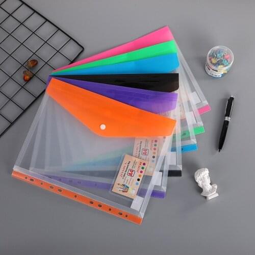 A4 folder storage clip 11 hole loose-leaf bag a variety of optional student test paper bag transparent file bag document bag