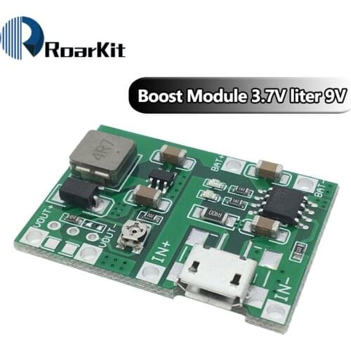 3.7V 4.2V Lithium Li-ion 18650 Battery Charger Board DC-DC Step Up Boost Module TP4056 TC4056 DIY Kit Parts