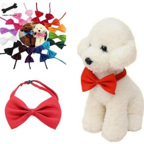 1 Piece Adjustable Dog Cat Bow Tie Neck Tie Pet Dog Bow Tie Puppy Bows Pet Bow Tie Different Colors Supply 23