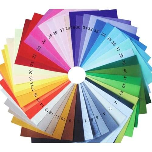 100% Polyester Nonwoven Felt Fabric DIY Felt Fabric Pack 1MM Thick 30cmx30cm 43pcs/lot ,Mix Colors ,SUPER DEAL