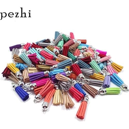 50pcs DIY velvet tassel Gold cap Bag jewelry hanging accessories pendant Keychain small pendant accessories