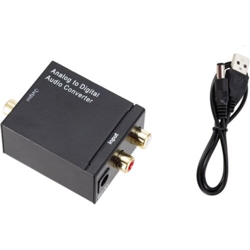 Analog to Digital Signal Audio Sound Adapter Optical Coaxial RCA Toslink SPDIF Adapter TV New