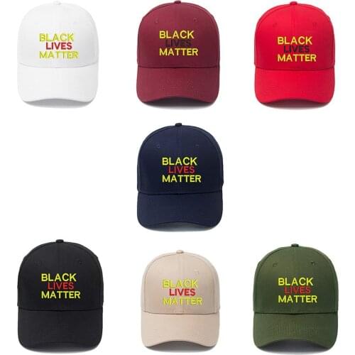 Black Lives Matter /i Cannot Breathe Baseball Cap Embroidery Hat For Men Women Outdoors
