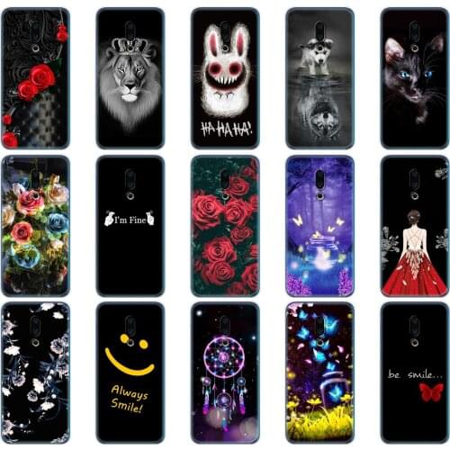 Case For Meizu 16th Case 6.0'' Silicone soft phone bag cover For Meizu 16th Plus coqa 6.5'' TPU back bumper coque cartoon shells