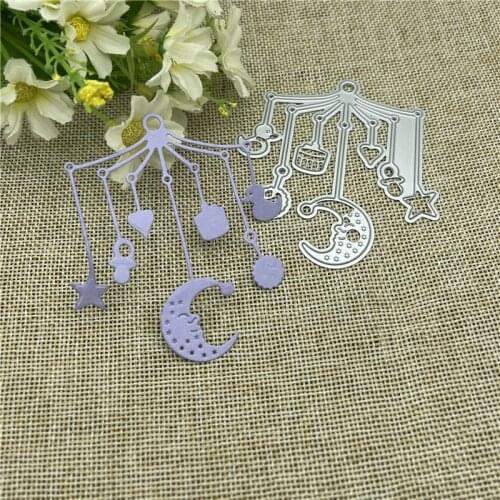 Baby rattle Bed Bell Metal Cutting die keychain shaker Heart Paper Key Chain Scrapbook Paper Craft Card Punch Art Knife Cutter