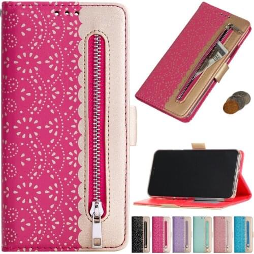 For Samsung Galaxy S21 S20 Ultra S10 5G S9 S8 Plus S7 S6 Edge A5 2017 A520 A6 A7 A8 Women Girls Wallet Case with Card Holder Bag