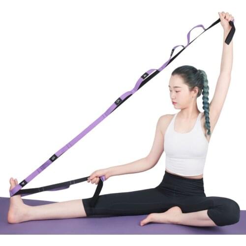Yoga Stretch Strap Aerial Yoga Anti-Gravity Rope With Grip Loops Fitness Exercise Gym Rope Waist Leg Resistance Belt