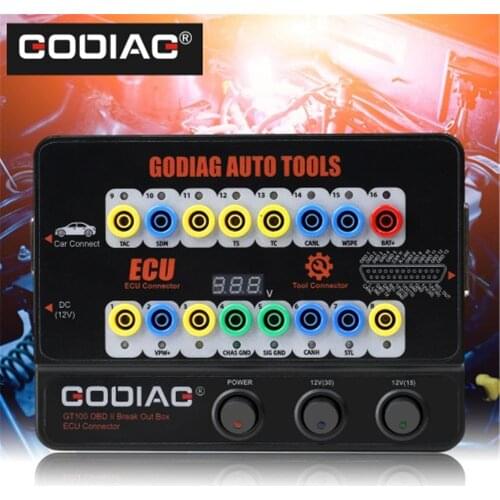 GODIAG GT100 AUTO TOOLS OBDII Break Out Box ECU Connector