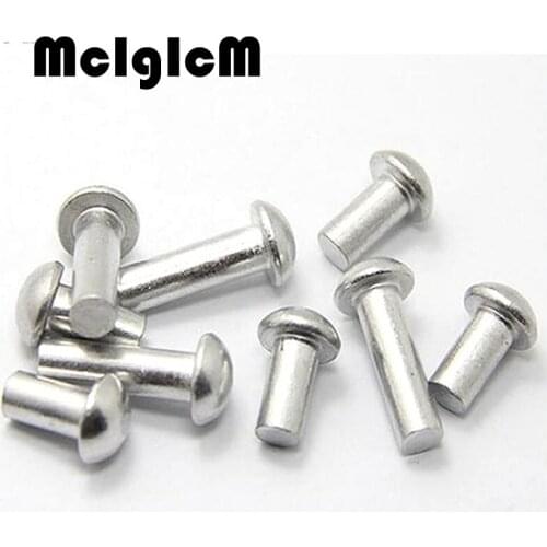 H065 Round Aluminum Solid Rivet Nut M4*6-M5*50 with Aluminium Alloy Aluminum self-plugging Rivet
