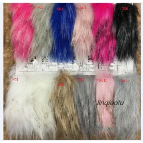 Imported high imitation raccoon hair Faux fur two-color tipping plush Imitation mouse hair coat fur collar plush fabric