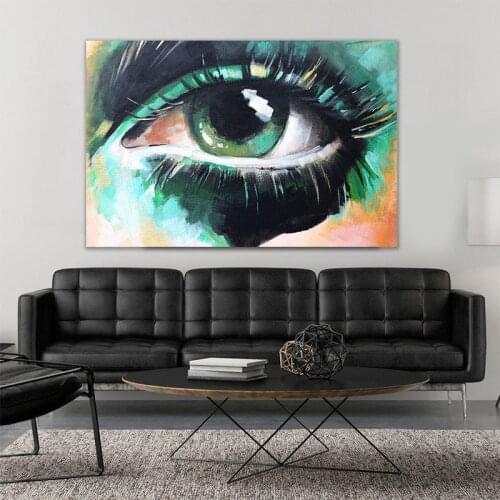 Fashion Eyes on The Wall Art Printed Canvas Printing Cuadros Grandes Decoracion Salon Modern Canvas Painting Summer House Decor