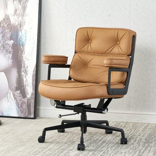 Simple Backrest Office Chairs Modern Lift Swivel Computer Chair Office Furniture Creative Boss Office Chair Comfortable Armchair