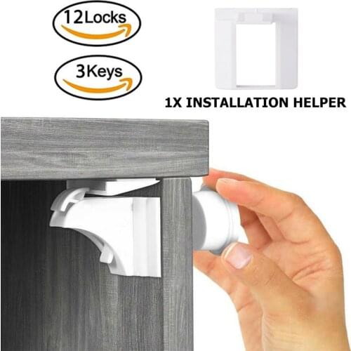 Magnetic Locks Protection From Children Baby Safety Door Stopper Lock Infant Security Locks Drawer Latch Cabinet Lock Limiter