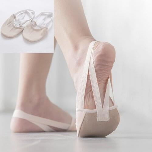 Half Length Soft Breathable Socks Knitted Sole Shoes Rhythmic Gymnastics Equipment Art Gym Child Adult Dancing Pads Insoles