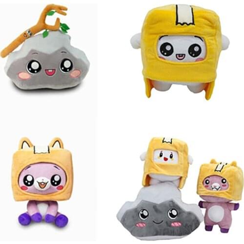 Ｎew Lankybox Removable Cartoon Robot Soft Toy Plush Childrens Gift Turned Into A Doll Girl Bed Pillow