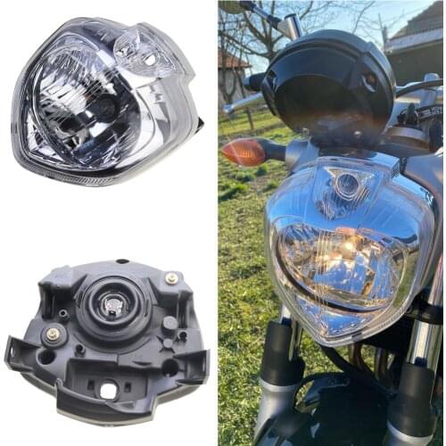 Clear Motorcycle Front Head Light Lamp Housing For Yamaha FZ6 FZ6N FZ6-N 2004-2010 Motorbike Headlight Headlamp Assembly Kit