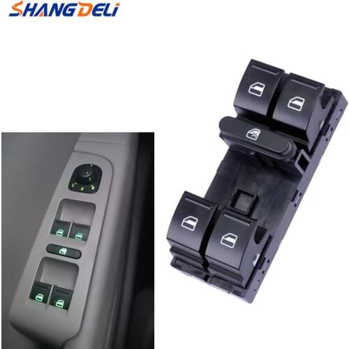 Power Window Control Switch Window Lifter Switch Button Front Left for Skoda Superb 2007-2014 1ZD 959 858
